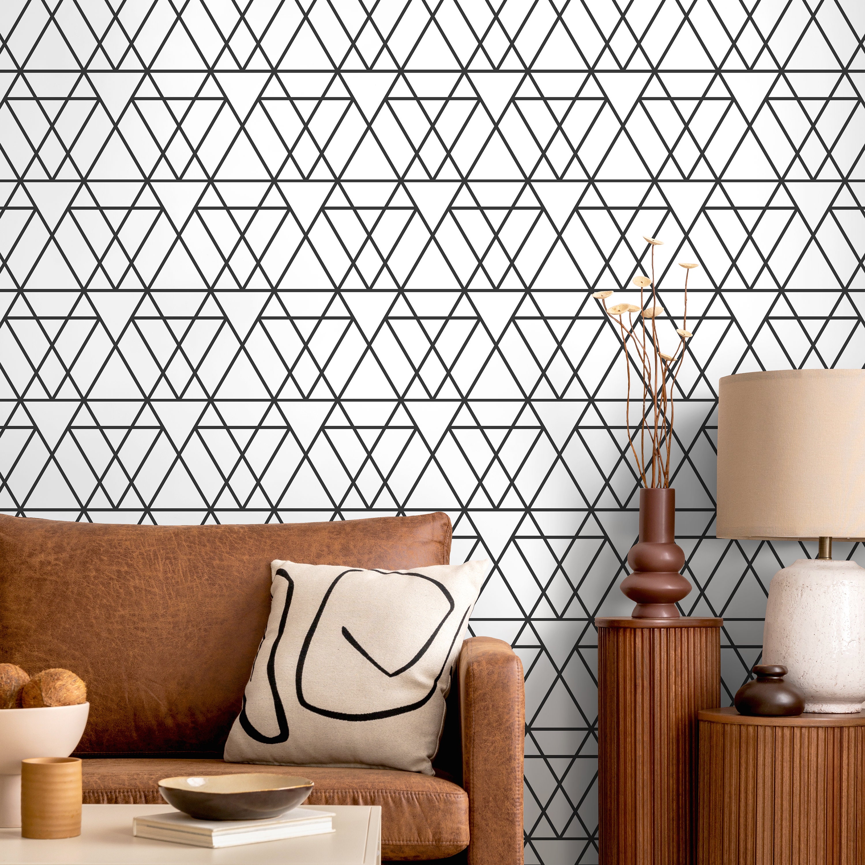 Removable Wallpaper, Scandinavian Wallpaper, Temporary Wallpaper ...