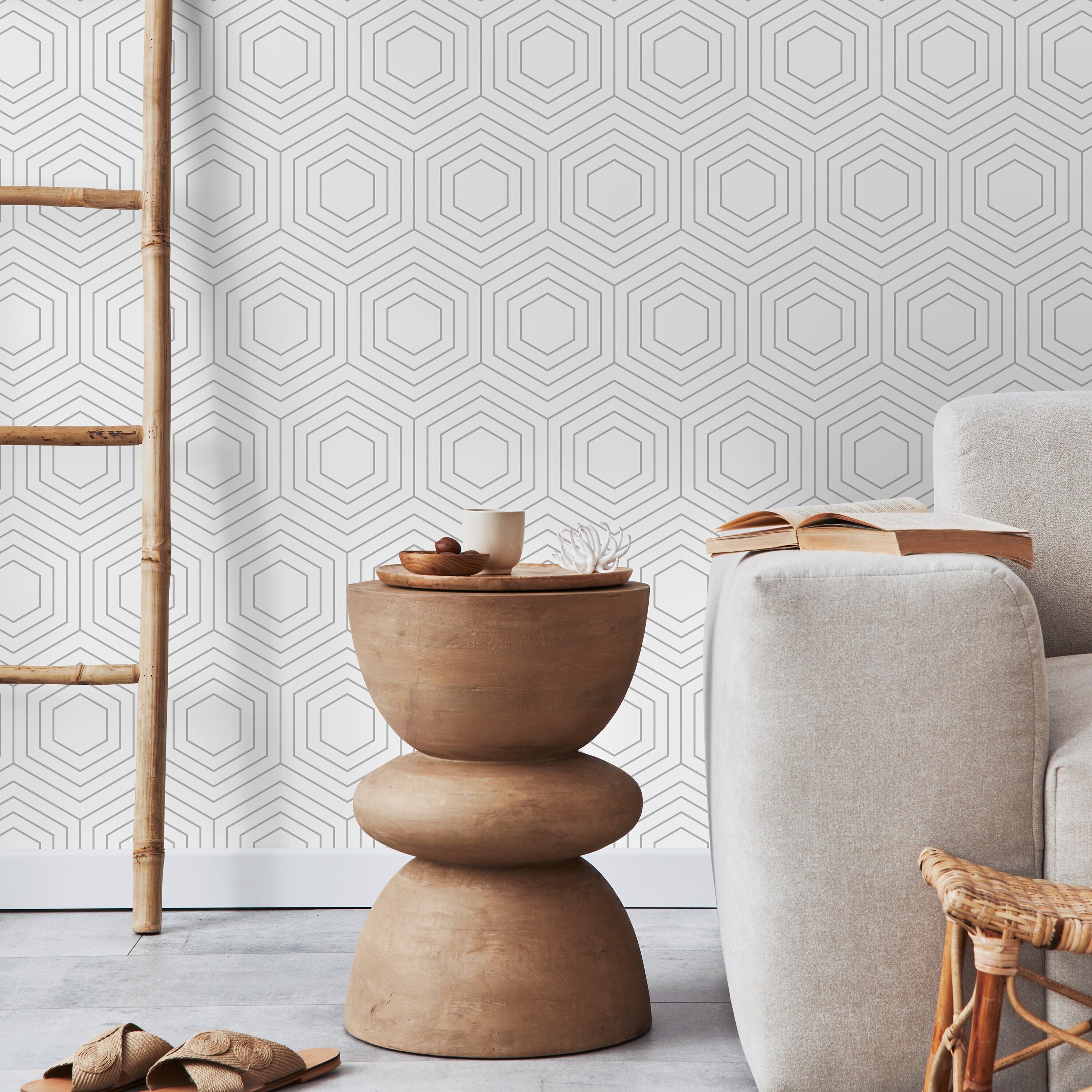 Removable Wallpaper, Scandinavian Wallpaper, Minimalistic Wallpaper ...