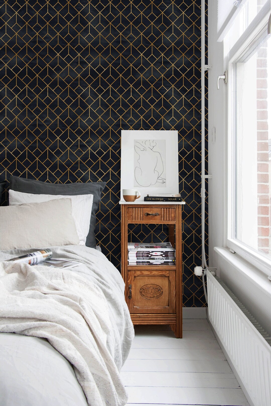 Removable Wallpaper, Scandinavian Wallpaper, Temporary Wallpaper ...