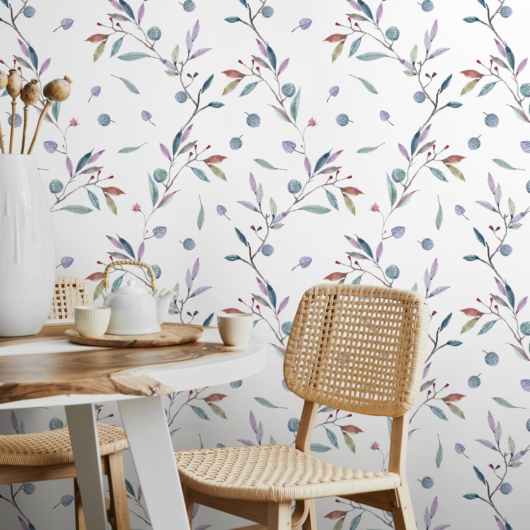 Removable Wallpaper, Scandinavian Wallpaper, Temporary Wallpaper ...