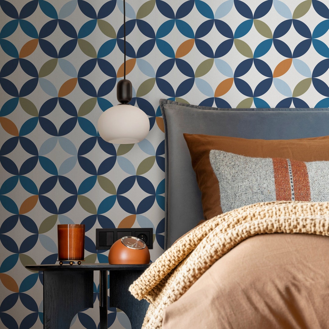 Removable Wallpaper Scandinavian Colorful Wallpaper Peel and Stick ...