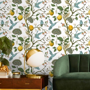 Removable Wallpaper Scandinavian Wallpaper Temporary Wallpaper Vintage Wallpaper Peel and Stick Wallpaper Wall Paper A630 image 2