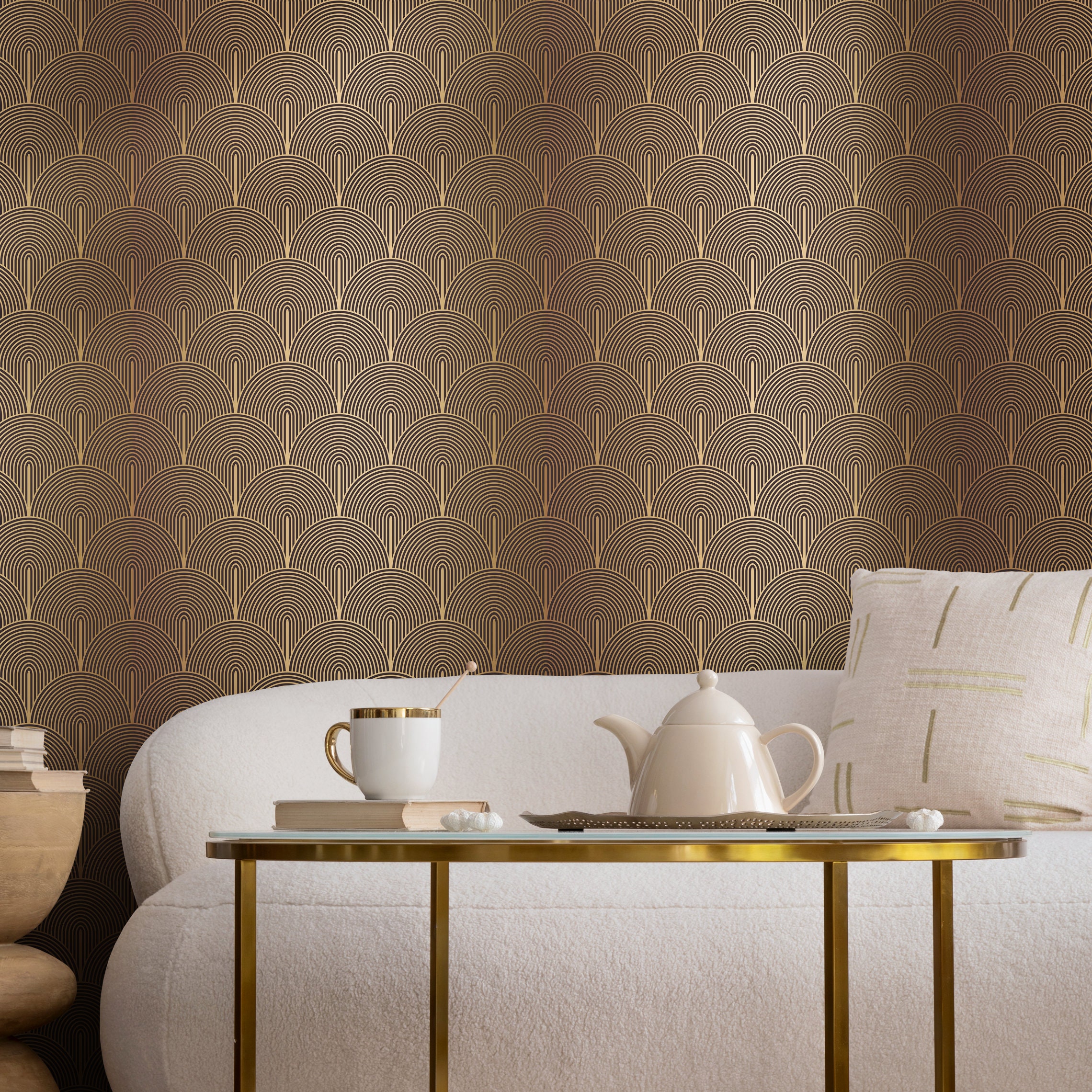Removable Wallpaper Scandinavian Wallpaper Temporary Wallpaper Vintage ...