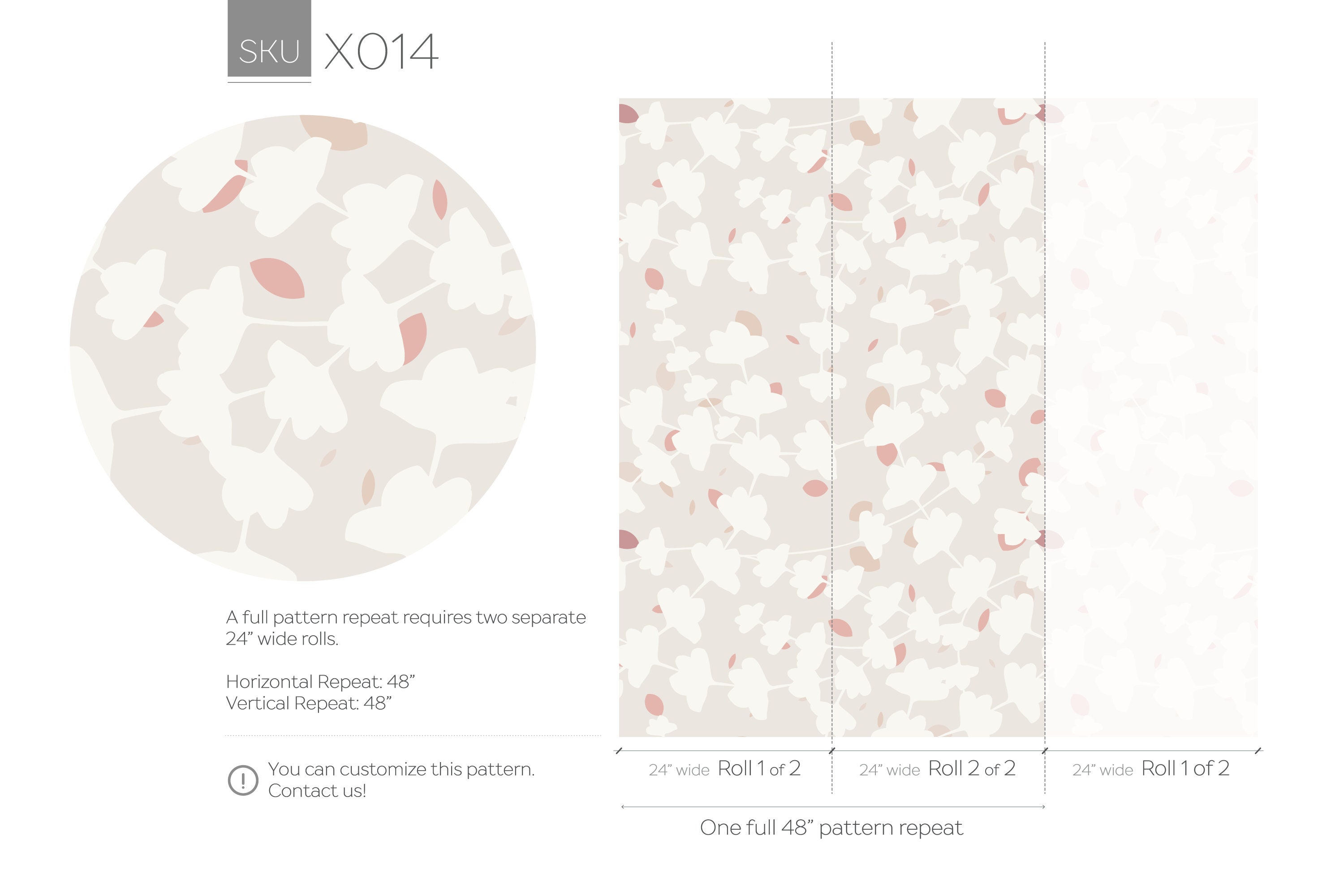 Hand Drawn Removable Wallpaper Scandinavian Wallpaper Temporary ...