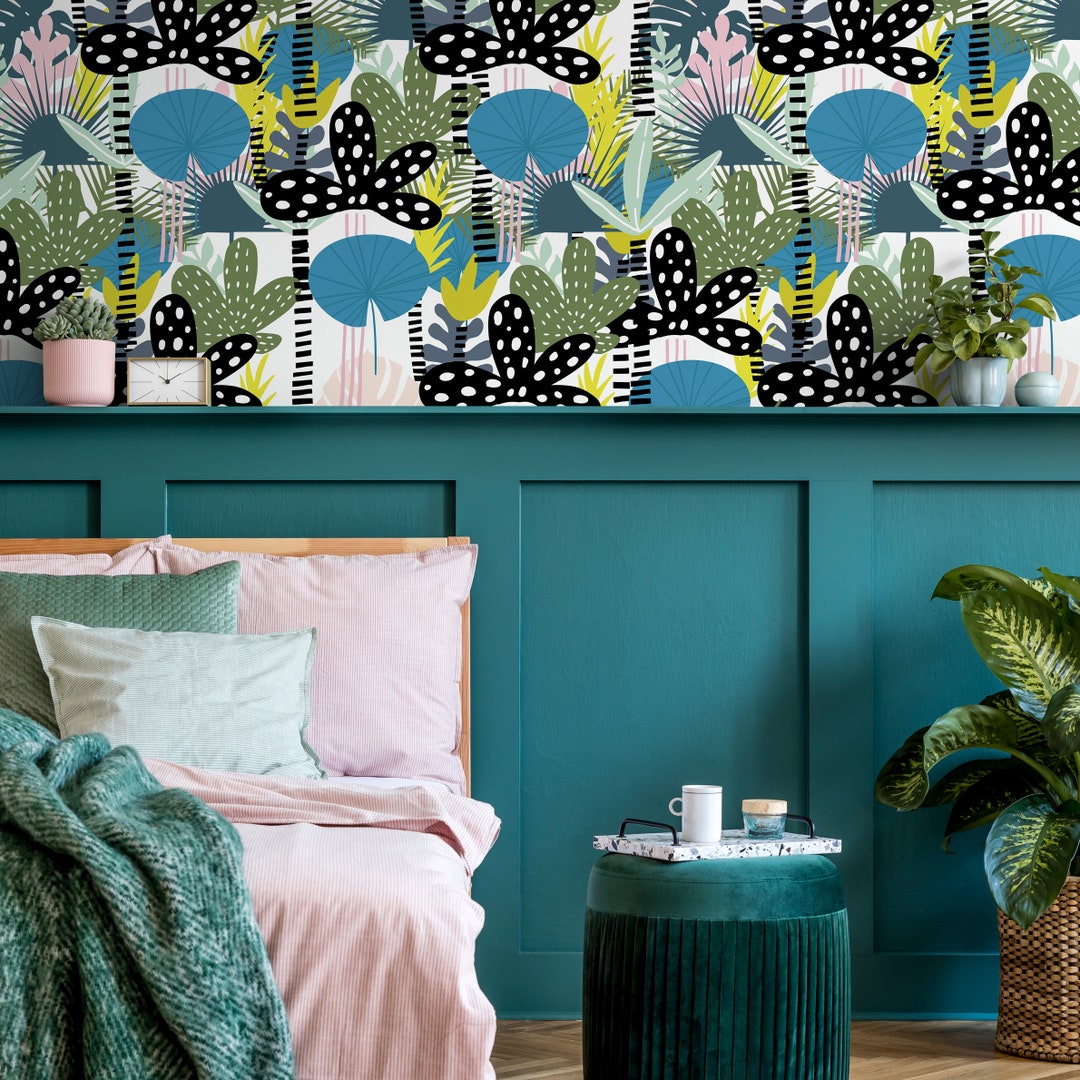 Removable Wallpaper Scandinavian Wallpaper Temporary Wallpaper ...