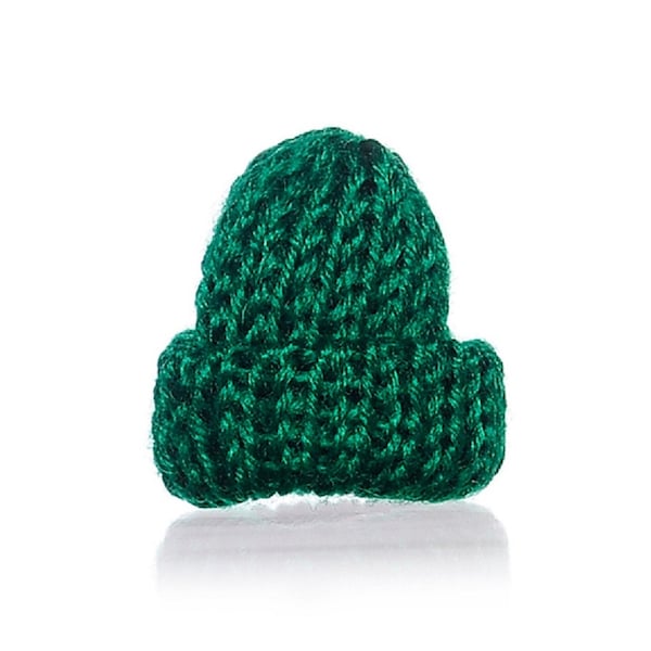 1 pendentif bonnet laine verte Noël