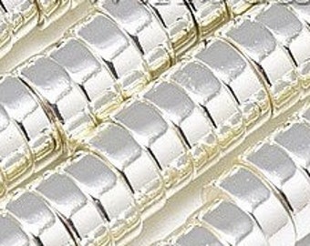 10pc Perles Nacre Palets 20mm Blanc 4558550004987