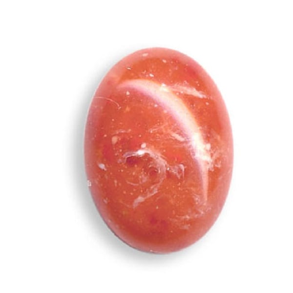 cabochon 13 x 18 mm ovale  rouge