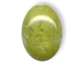 cabochon 13 x 18 mm ovale vert