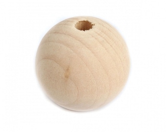 1 wooden bead 25 mm large hole