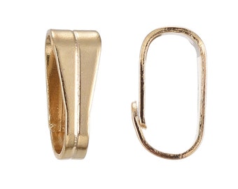 2 gold stainless steel hooks for pendant