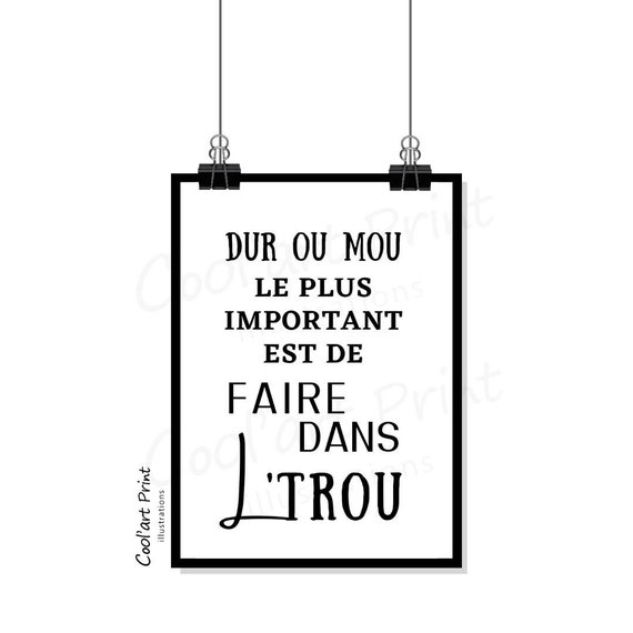 Citation Drole Salle De Bain Humour Affiche Humoristique Etsy France