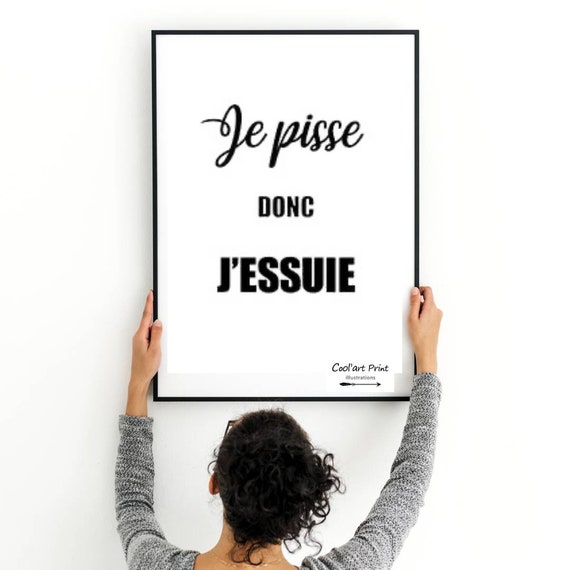 Citation Drole Salle De Bain Citation Toilette Citation Etsy France