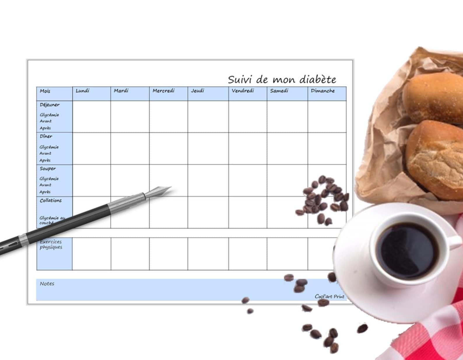 Outils pour diabétique, glycémie, diabète, outils suivi diabète ...