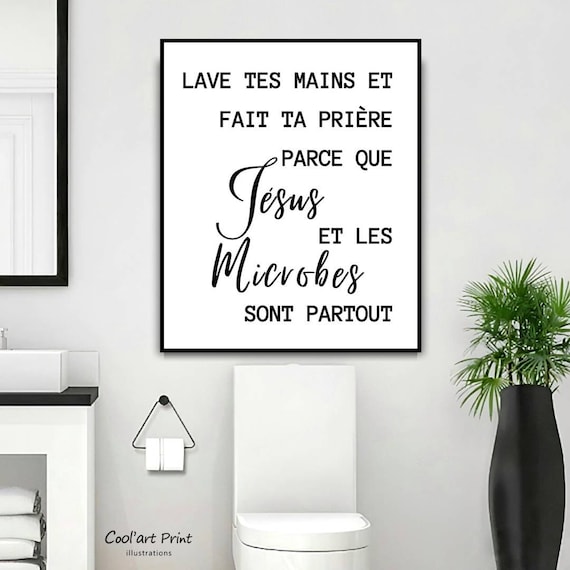 Humour Wc Citation Drole Salle De Bain Humour Affiche Etsy Canada
