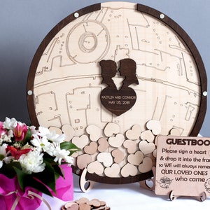 Death Circle wedding guest book alternative, Wedding gift, Khan and Leia wedding guestbook alternative