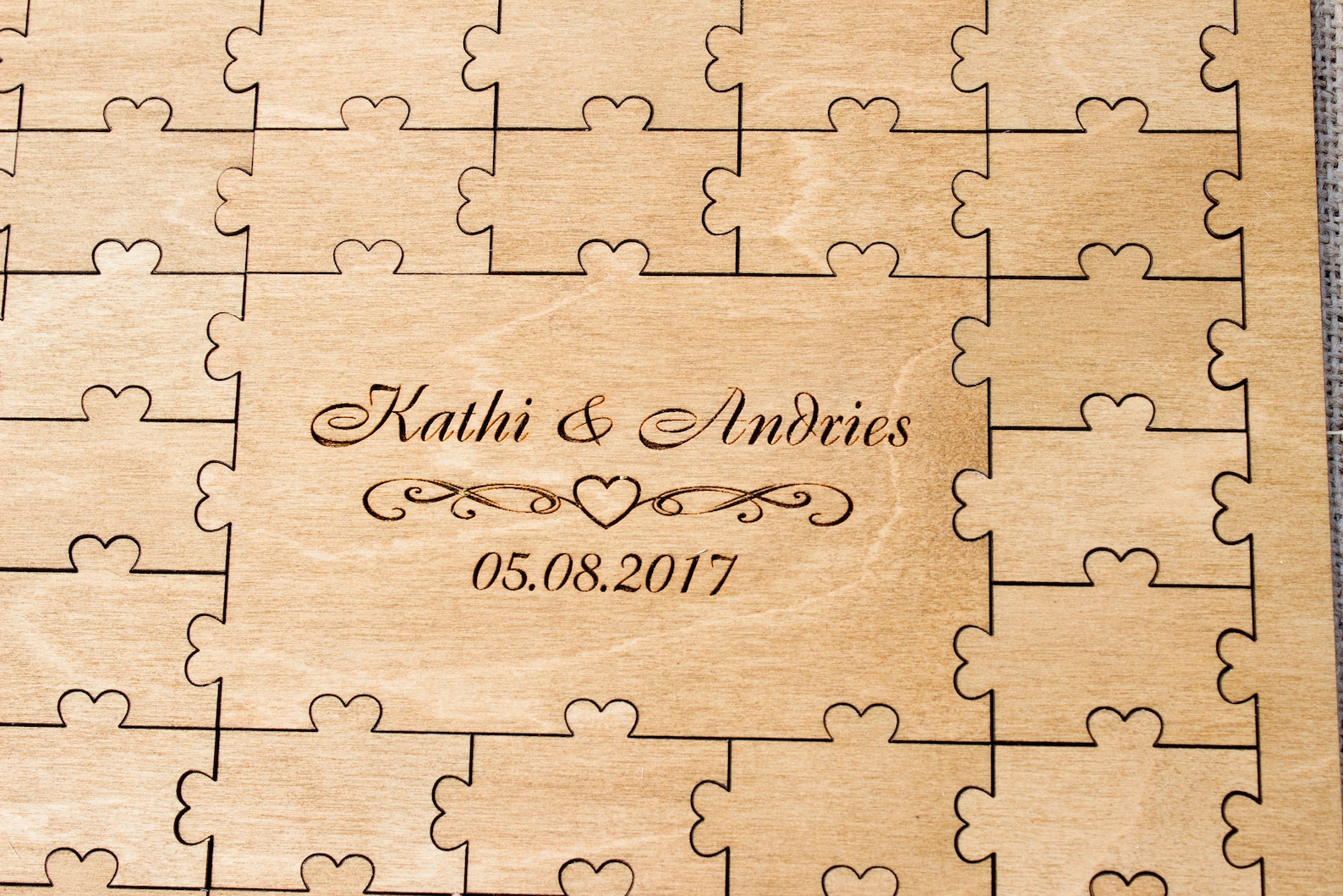 Puzzle wedding guest book Puzzle guestbook Wedding guestbook Etsy