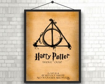 Harry Potter Parchment Artwork Poster