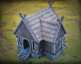 Villager House-Kingdom of Saxonia-Rohan 28mm Tabletop Terrain LOTR Middle Earth