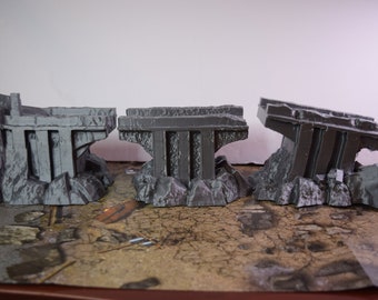 28mm Wargaming Terrain Dwarven Bridges Frostgrave Lord of the Rings RPG Mordheim