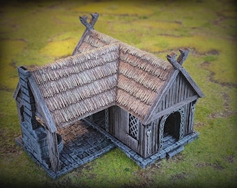 Blacksmith Shop-Kingdom of Saxonia-Rohan for 28mm Tabletop Fantasy Terrain LOTR Middle Earth Inspired