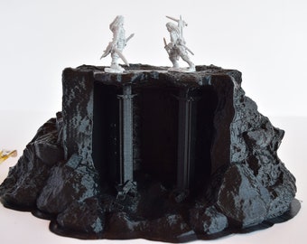 28mm Wargame Terrain Dwarven Carved Out Rock Cave Frostgrave LOTR Warhammer RPG