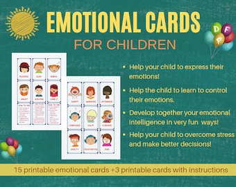 Emotional playing cards for children, PDF