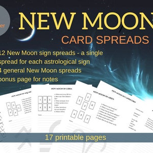 NEUMOND Tarotkarten / Kartenlegungen - 16 druckbare Seiten + Bonusseite, PDF