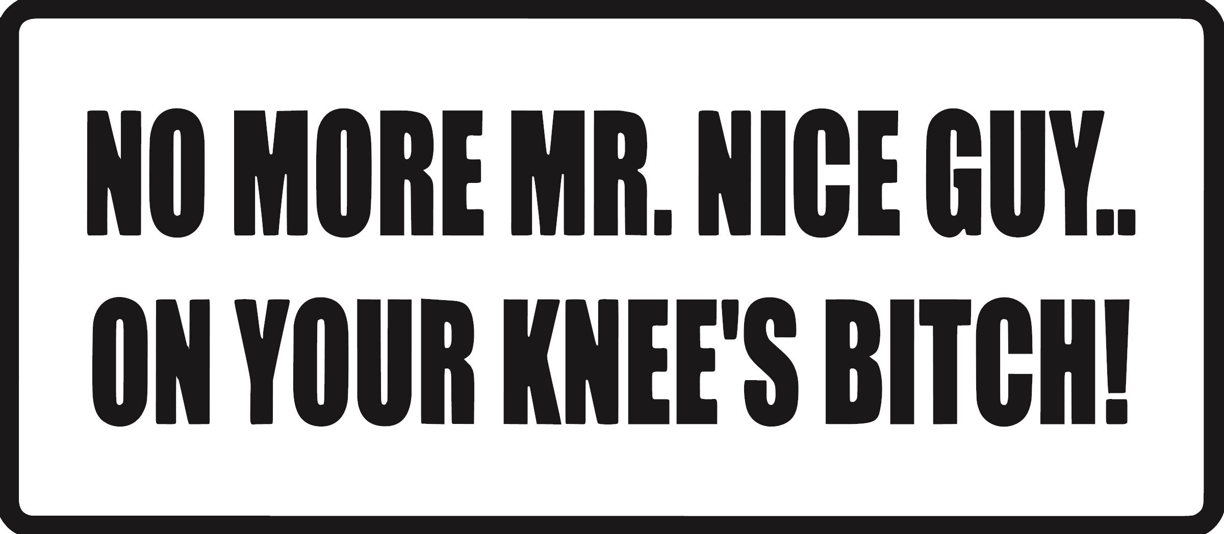 No More Mr Nice Guy Nederlands