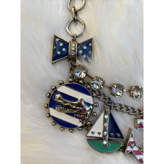 Betsey Johnson Nautical Anchor Sailboat Yacht Clu… - image 2