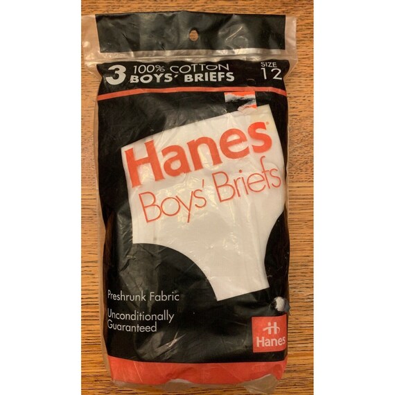 Vintage 1992 NOS Hanes Boys Briefs Underwear Size 12 … - Gem