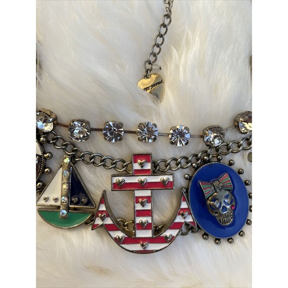 Betsey Johnson Nautical Anchor Sailboat Yacht Clu… - image 3