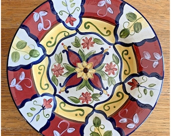 1 Pier 1 Imports Vallarta Hand Painted Salad Plate 9"