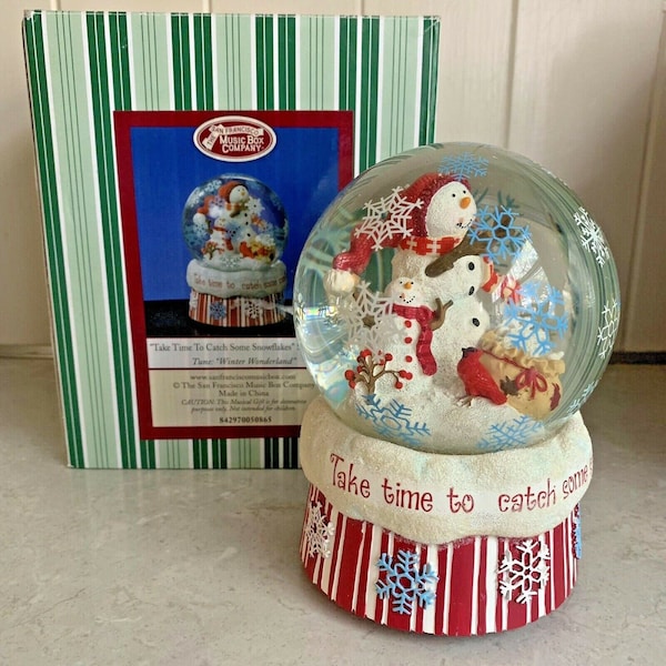 San Francisco Music Box Company Snow Globe Etsy