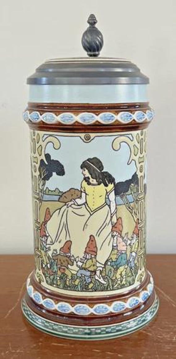 Villeroy Boch Mettlach Stein 2901 Snow White Red Riding Hood Frog