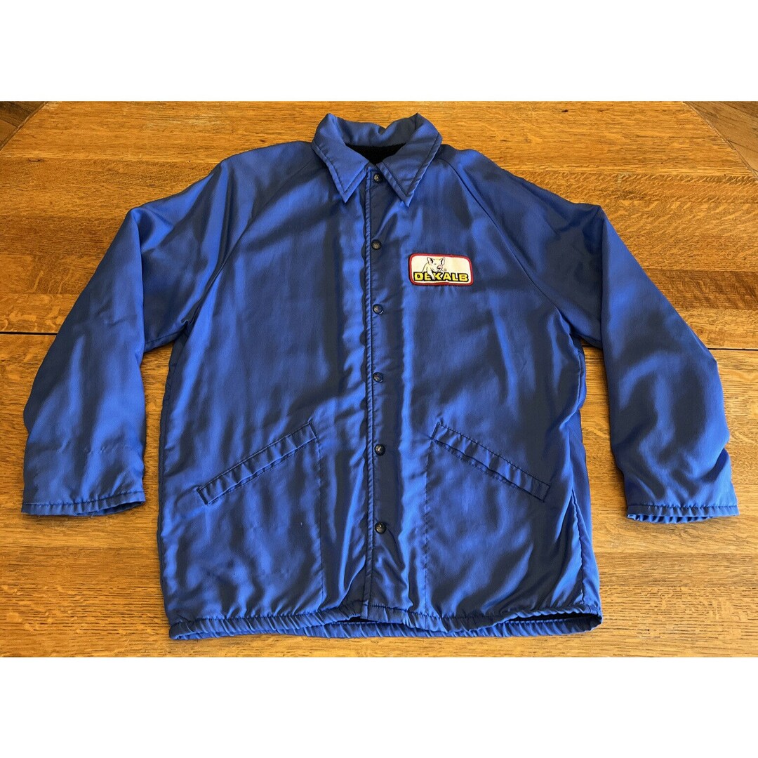 Vintage Dekalb Pig Patch Logo Faux Fur Lined King Louie Etsy