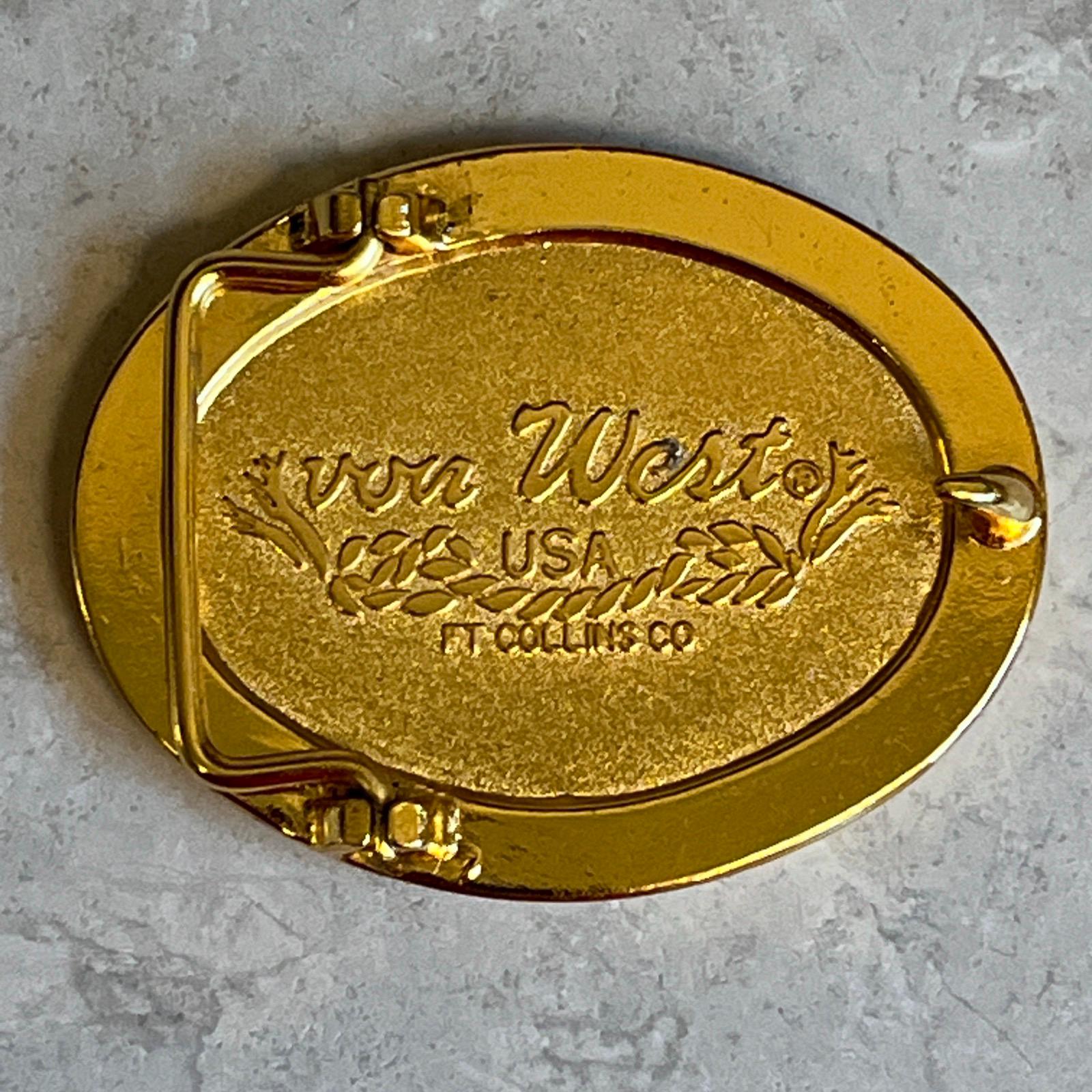 Vintage 80s Von West Clock Watch Parts Steampunk Artwork Belt