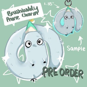PRE ORDER! | Witch Hat Atelier Brushbuddy phone charm! | Witch hat atelier | WHA | Brushbuddy | cute | manga | phone charm | qifrey | coco