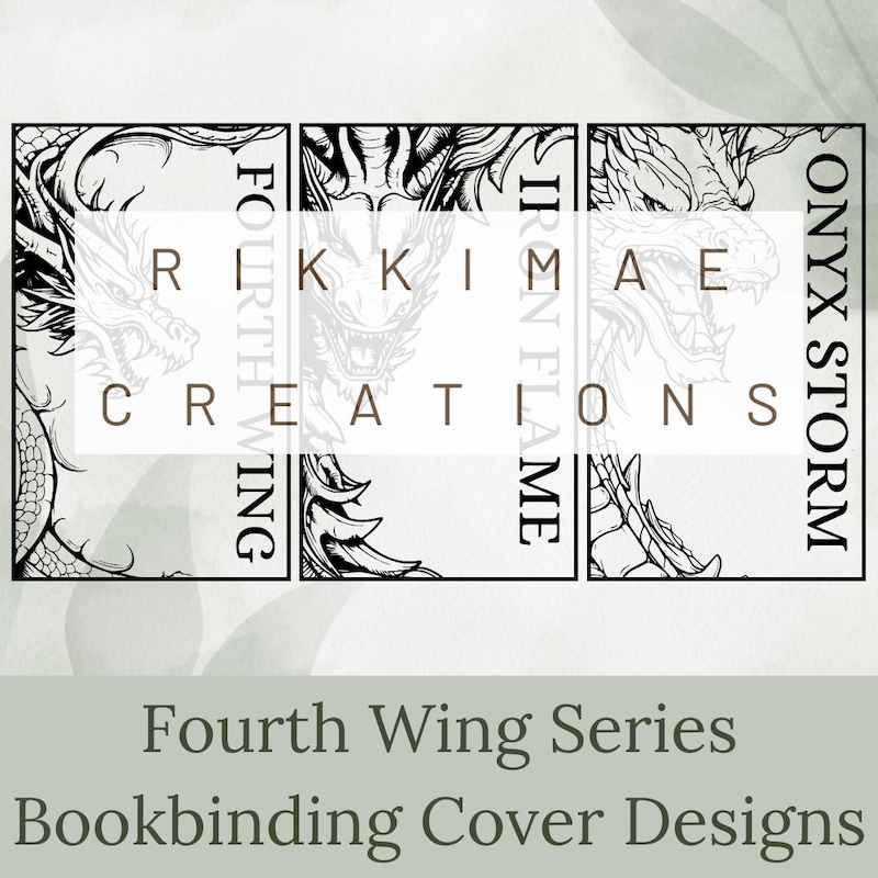 Fourth Wing Book Cover - Etsy