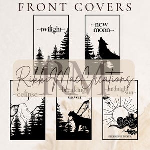 The Twilight Saga Buchbindeeinband | Digitaler Download | SVG-Datei & PNG-Dateien