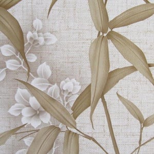 Papel pintado vintage de bambú n.º 790