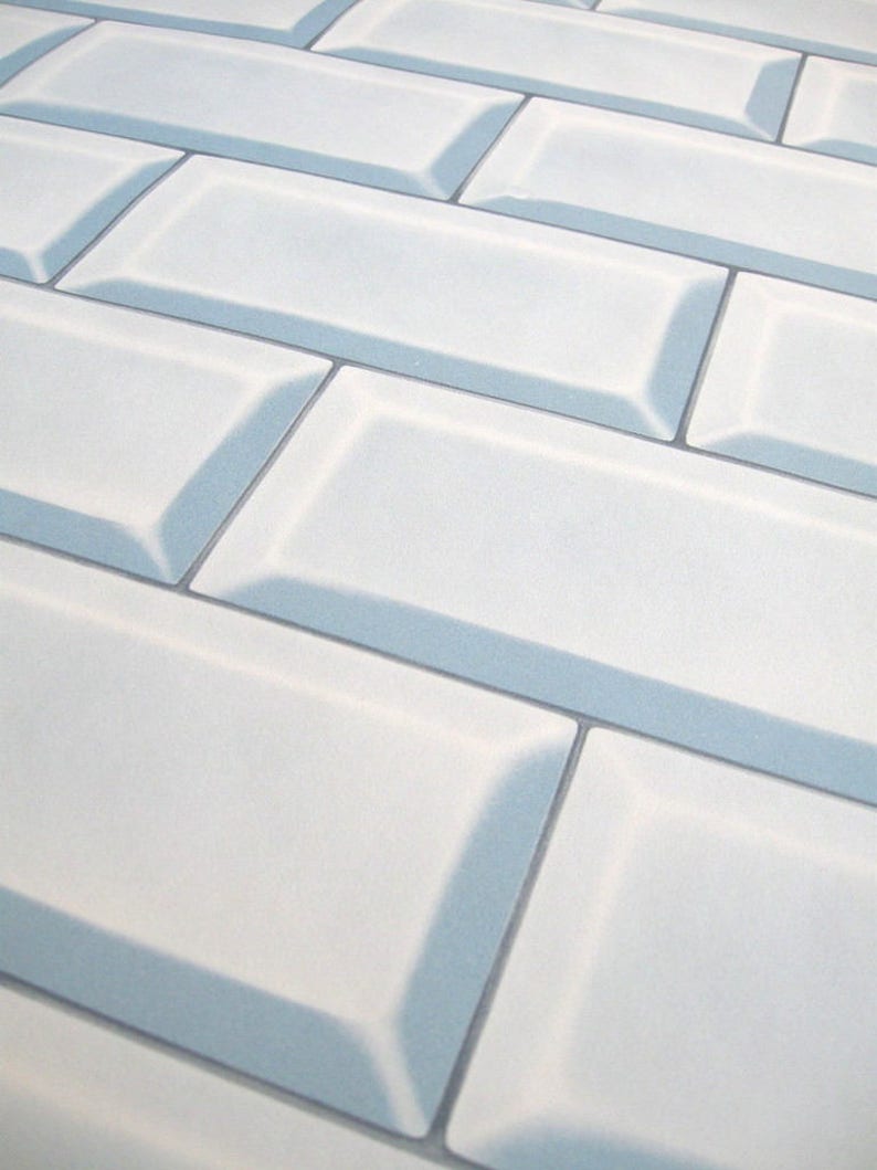 Vintage Wallpaper Metro Blau per meter