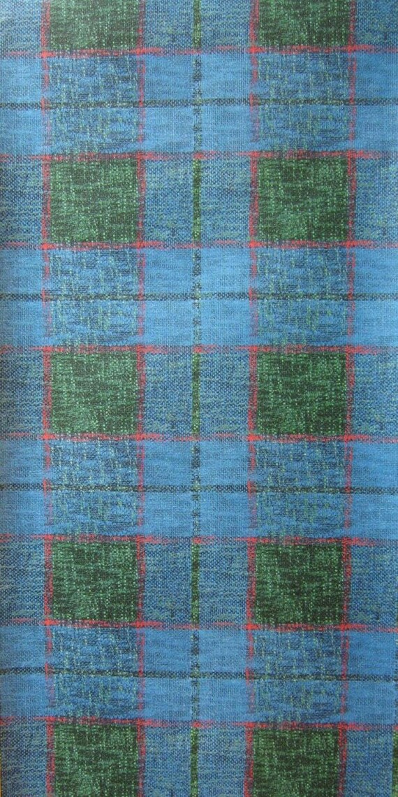 Vintage Wallpaper Karo Blau by the Meter 1146 Etsy Finland