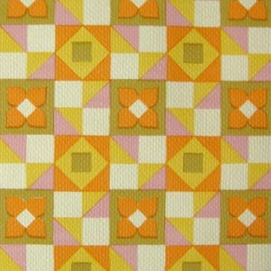 Vintage Wallpaper Mosaik dunkelrosa AM #1786