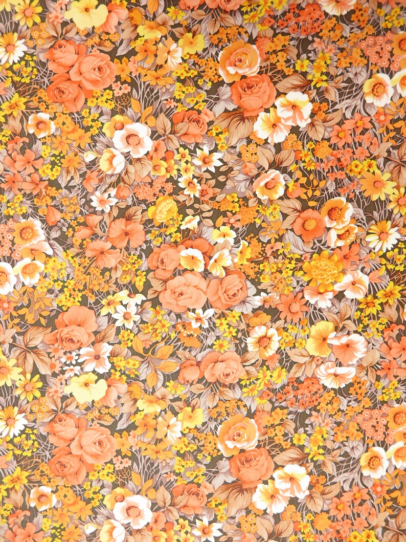 Vintage Wallpaper Mary Orange per meter