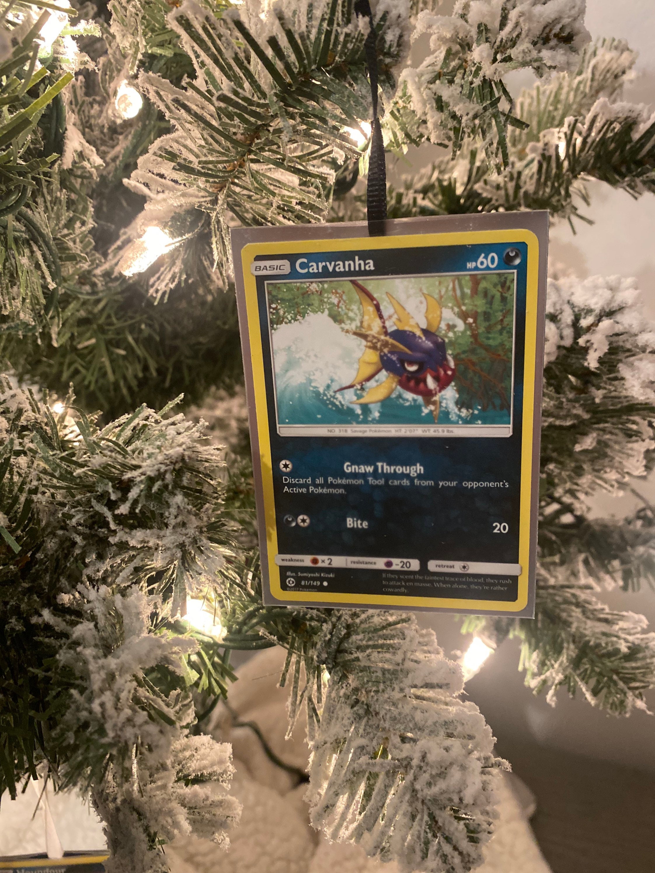 Pokmon Card Christmas Ornament - Etsy Pokmon Card Christmas Ornament - Etsy