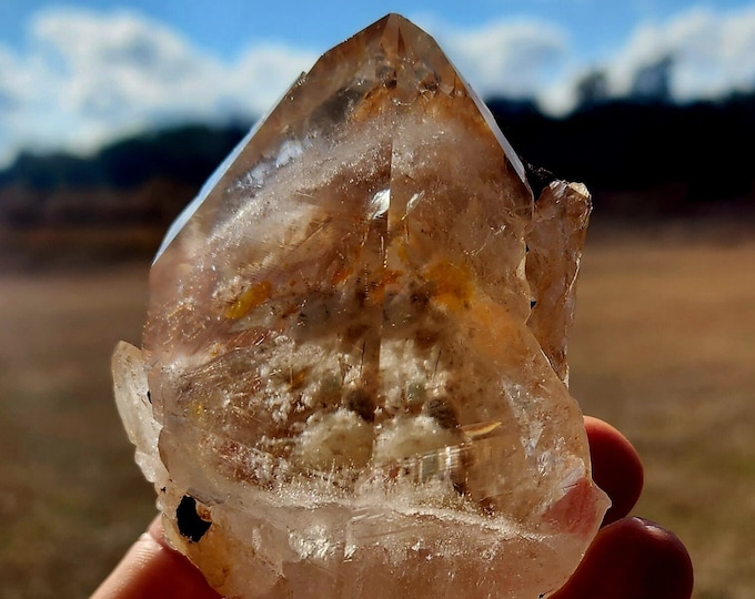 Smoky Himalayan Quartz with Phantom and Chlorite