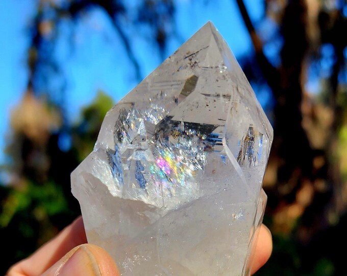 Clear Himalayan Quartz with Rainbows!