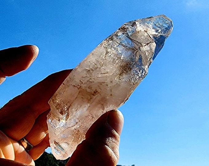 Smoky Brandberg Crystal Double Terminated-Shovel Head-Tabular