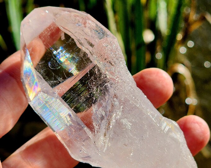 Clear Himalayan Quartz with Rainbows-Beautiful